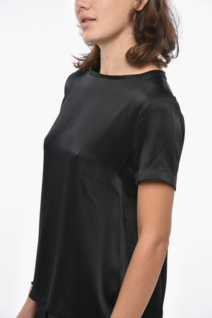S MAX MARA Top mit kurzen Ärmeln REBECCA aus Satin