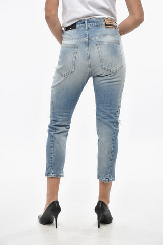 Distressed Jeans D-FAYZA Hellwaschung 14cm