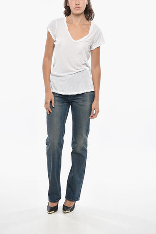 STANDARD Lightweight Cotton V-Neck T-Shirt