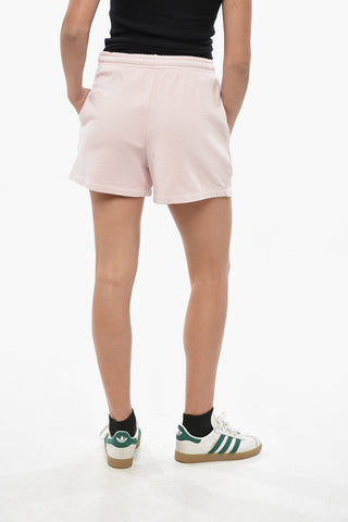 Baumwollshorts uni mit elastischem Bund