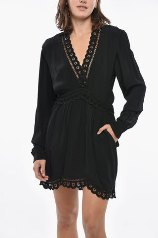 ETOILE Mini Dress FELIE with Broderie Anglaise Trim