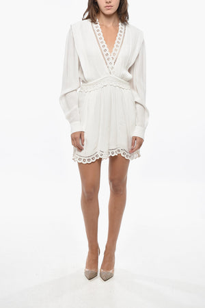 ETOILE Mini Dress FELIE with Broderie Anglaise Trim