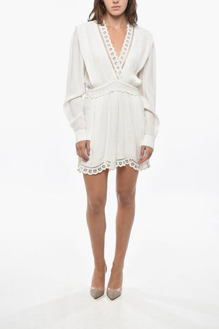 ETOILE Mini Dress FELIE with Broderie Anglaise Trim