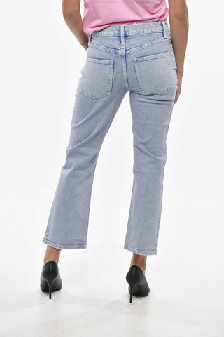 애시드 워시 플레어 진 로고 버튼 20cm