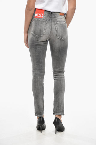 Skinny Fit Jeans BABHILA aus stonewashed Denim mit 14 cm Bundhöhe