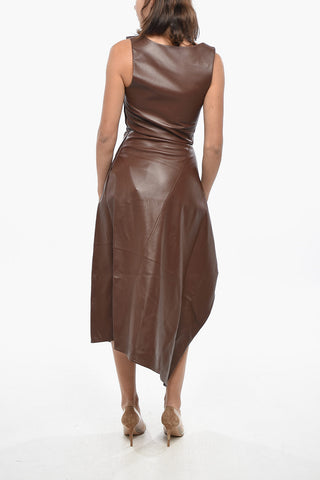 Vestito Asimmetrico in Pelle
