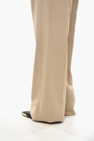 Pantaloni Palazzo in Misto Mohair ad 1 Pince