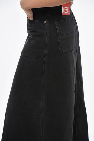 LIBRARY Denim Skirt ALBUS with Front Buttoning