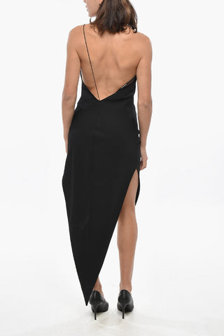 Einschulterkleid aus Wolle mit asymmetrischem Schnitt