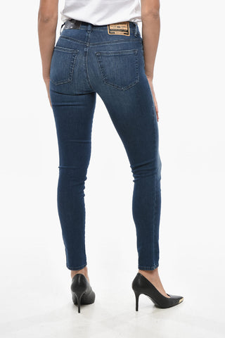 Skinny Fit Jeans SLANDY with Dark Wash and 13cm Rise