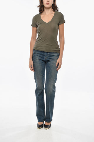 STANDARD Lightweight Cotton V-Neck T-Shirt