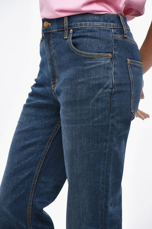 21cm 하이웨이스트 와이드 진