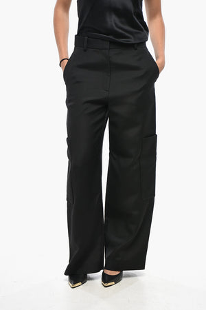 High-Rise Cargo Trousers