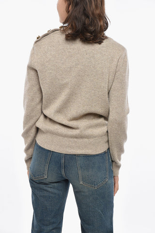 Crew Neck TRIPLE KNOT Cashmere Blend Sweater