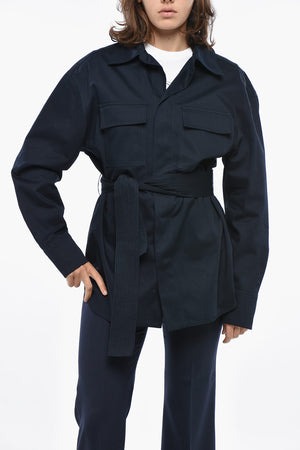 Gabardine Sahariana Shirt with Belt