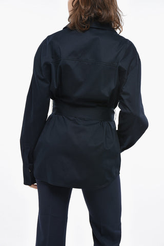 Gabardine Sahariana Shirt with Belt