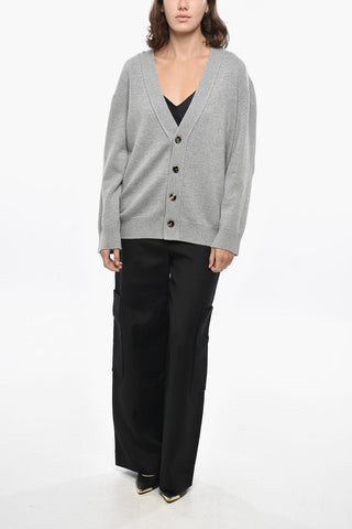 V Neck Cashmere Blend Cardigan
