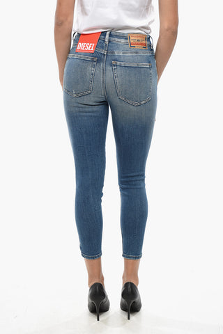 Skinny-Fit-Jeans SLANDY mit 12 cm hoher Taille
