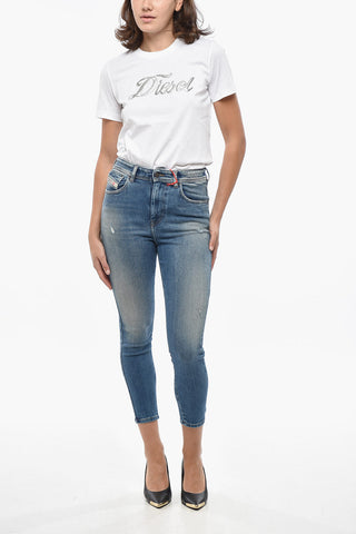 Skinny-Fit-Jeans SLANDY mit 12 cm hoher Taille