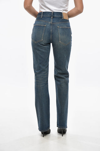 Straight Fit Denim Jeans Medium Wash 20cm