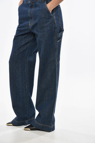 WEEKEND Dark Washed DIVINIA Wide Leg Denims 27cm