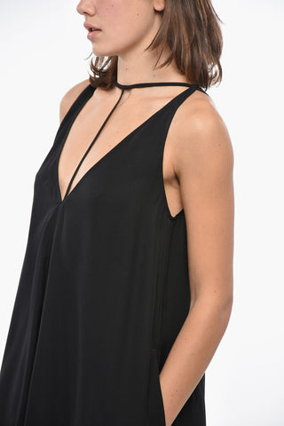 Maxi Dress T-STRAP con Dettagli Cut-out