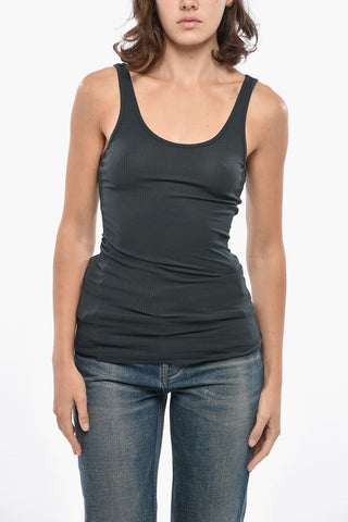 STANDARD Top in Tinta Unita a Costine