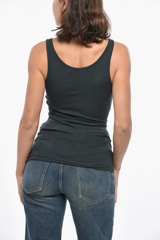 STANDARD Top in Tinta Unita a Costine