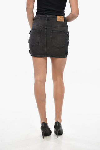 ETOILE Denim Miniskirt STESSY with Buttoned Details