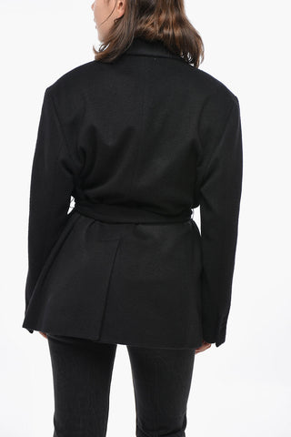 Cappotto Corto in Cashmere con Cintura