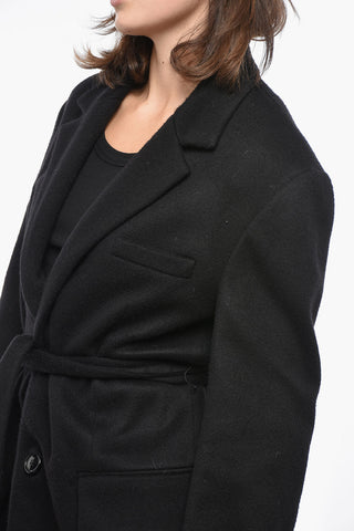 Cappotto Corto in Cashmere con Cintura