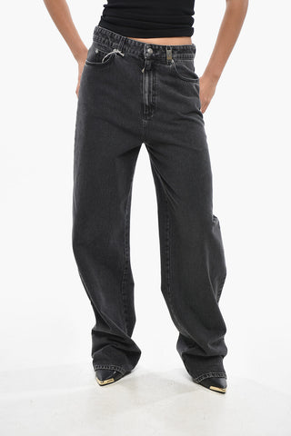 Stone Washed Loose Fit Denims 24cm