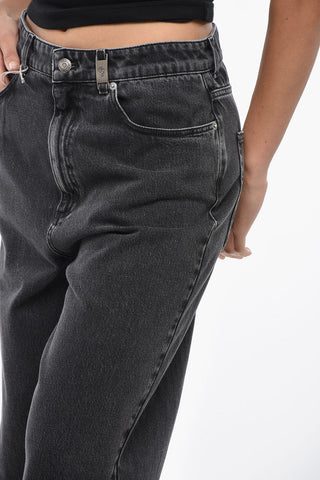 Stone Washed Loose Fit Denims 24cm