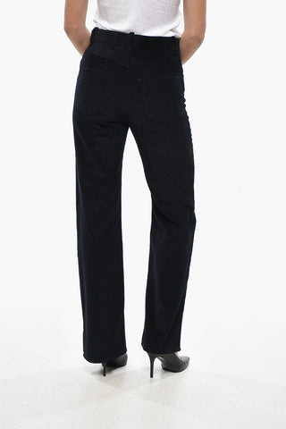5-Pocket Ribbed Velour Trousers
