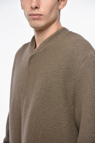 Virgin Wool Coat with Hidden Buttoning