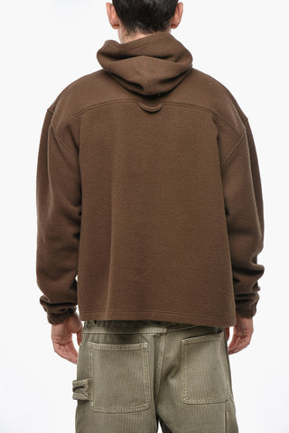 Virgin Wool Hoodie with Kangaroo Pocket