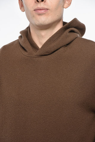 Virgin Wool Hoodie with Kangaroo Pocket