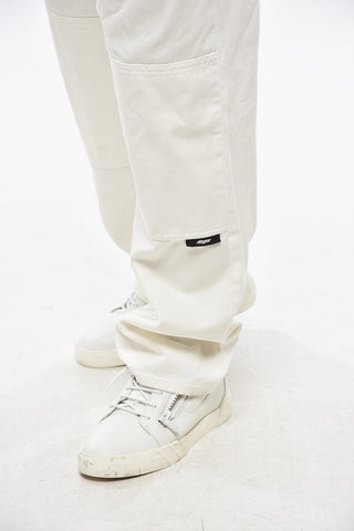Straight-Leg Jeans with Contrasting Logo 22cm