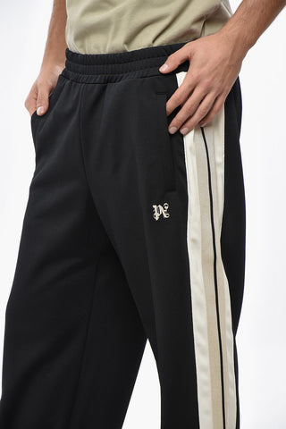 Tech Fabric Joggers with Contrast Side Stripe