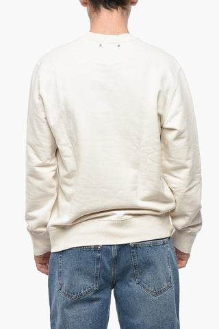 Brushed Cotton ARCHIBALD Crew-neck Sweatshirt with Contrasting Details