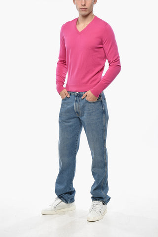 Maglia Scollo a V In Cashmere