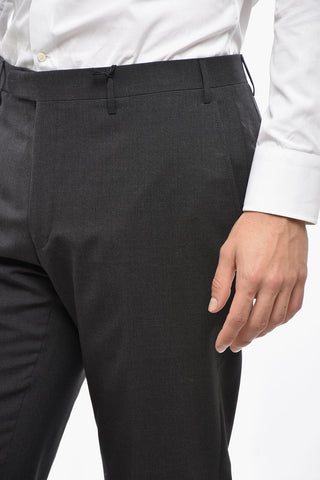 CC COLLECTION Virgin Wool Straight-Leg Trousers RIGHT