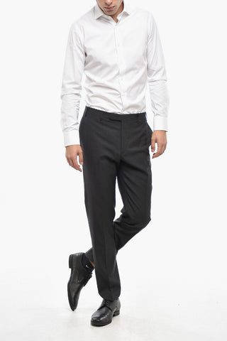 CC COLLECTION Virgin Wool Straight-Leg Trousers RIGHT