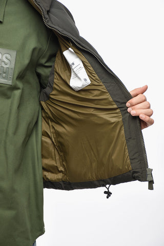 Ärmellose Daunenjacke ANDREW aus Nylon-Jacquard