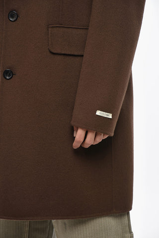 Virgin Wool Blend SALVATORE Coat with Flap Pockets