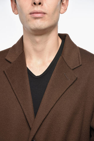 Virgin Wool Blend SALVATORE Coat with Flap Pockets