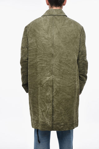 Cappotto Monopetto JUMBO MAC in Cotone con Taschino