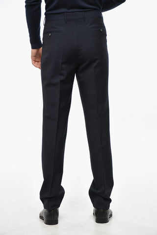 Wool Blend Side Vents Notch Lapel Suit