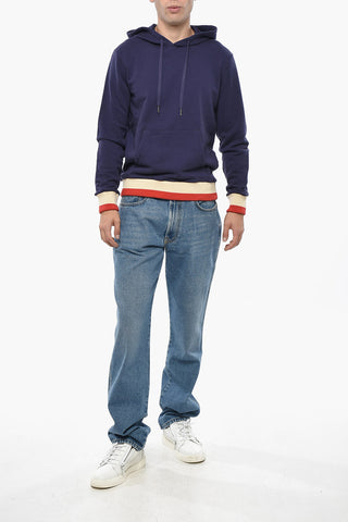 Brushed Cotton ALIGHIERO Hoodie with Embossed Logo