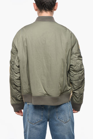 Two-Tone Water Repellent Bomber Jacket